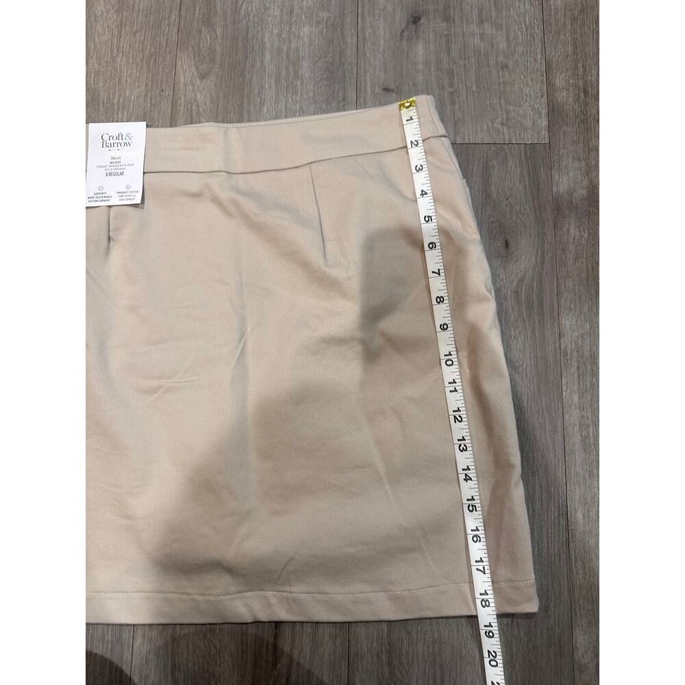 Croft & Barrow Mid Rise Khaki Skort Women's Size 8 Regular - Picture 7 of 12